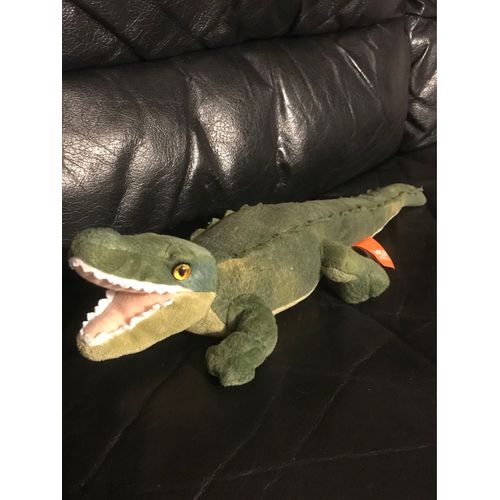 Doudou Crocodile Wild Republic Peluche En Alligator Vert, Peluches Cuddlekins, 36cm