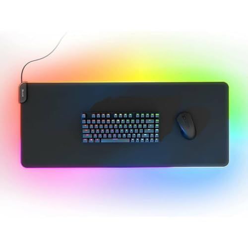 Hyte CNVS Intense Play Mat qRGB Gaming Tapis de souris - noir