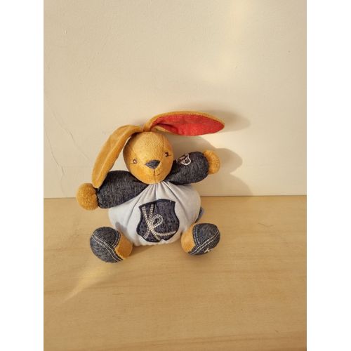 Doudou Lapin Bleu Jean's Kaloo