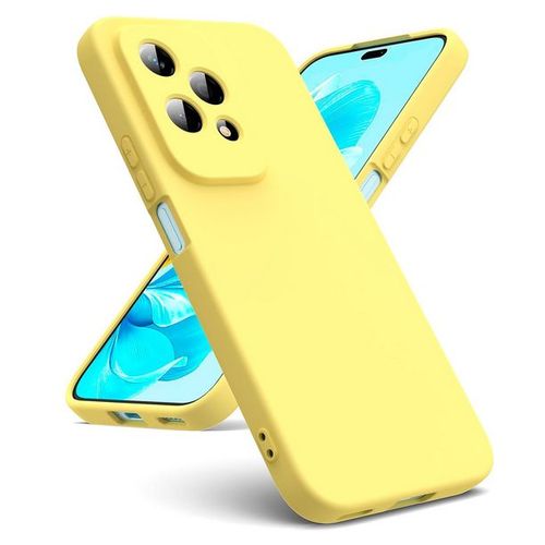 Coque Pour Honor 200 Lite 5g - Housse Etui Silicone Gel Fine + Film Ecran - Jaune