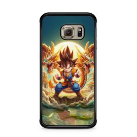 Coque De Téléphone Pour Samsung Galaxy S6 Edge Dragon Ball Z Son Goku Son Gohan Vegeta Dbz Songoku Songohan Ref 16995