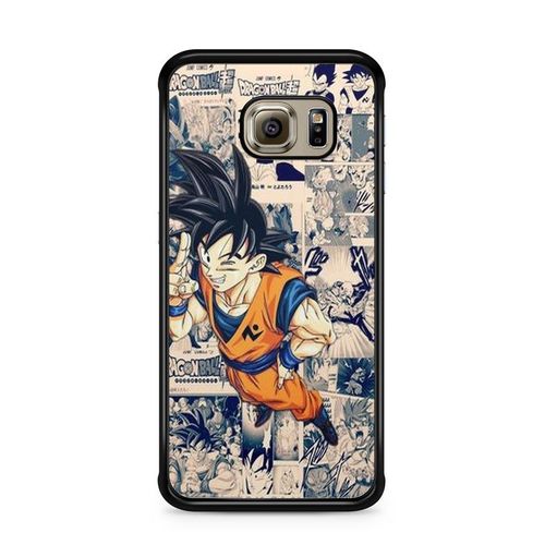 Coque De Téléphone Pour Samsung Galaxy S6 Edge Dragon Ball Z Son Goku Son Gohan Vegeta Dbz Songoku Songohan Ref 18689