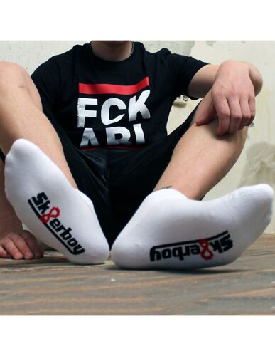 Sk8erboy Chaussettes Basses Blanches Quarter Sk8erboy
