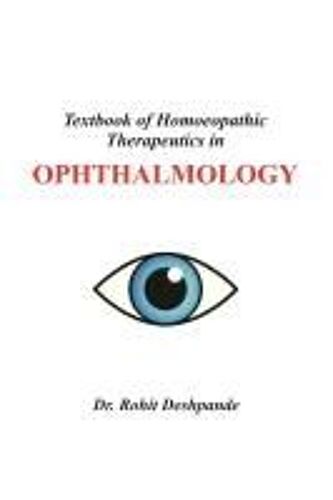 Textbook Of Homoeopathic Therapeutics In Ophthalmology