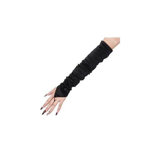 Crossgearx Mitaines Longues Shiny Gloves Noires