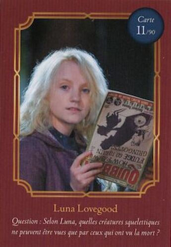 Carte À Collectionner Collector Harry Potter Wizarding World - 11 - Luna Lovegood / Auchan 2021