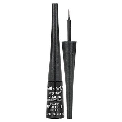 Wet N Wild Eye-Liner Liquide Métallique Megaliner, Noir Cosmique (3,5 Ml) 