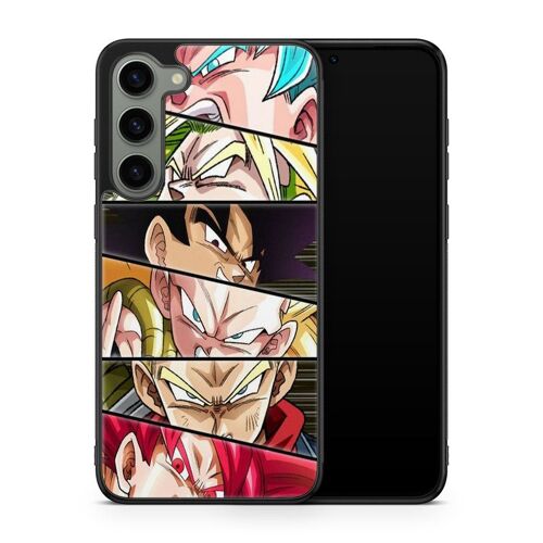 Coque De Téléphone Pour Samsung Galaxy S24 Plus Dragon Ball Z Son Goku Son Gohan Vegeta Dbz Songoku Songohan Ref 6624