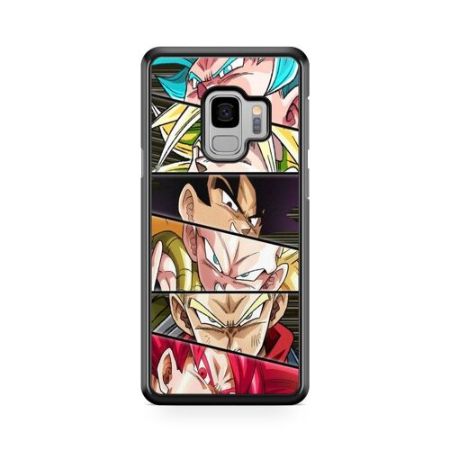 Coque De Téléphone Pour Samsung Galaxy S9 Plus Dragon Ball Z Son Goku Son Gohan Vegeta Dbz Songoku Songohan Ref 6602