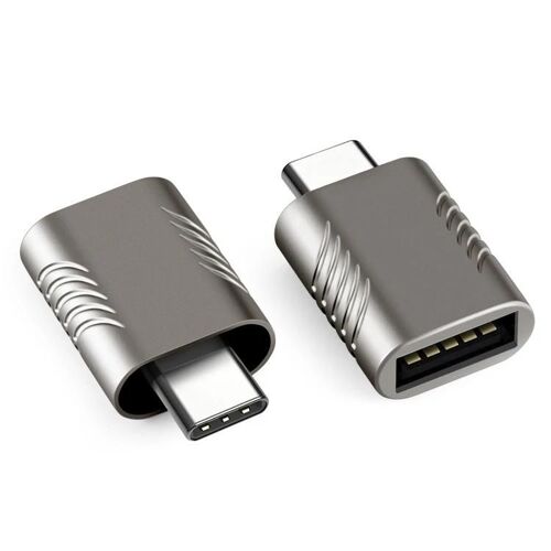 Adaptateur USB-C vers USB 3.0-2 pièces en alliage de zinc,SBT-148 par
