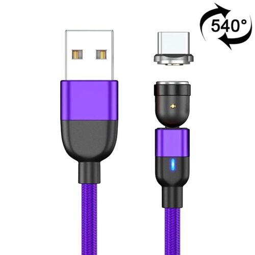 Câble De Charge Magnétique Usb-C-1m,Sortie 3a,Rotation À 540°,