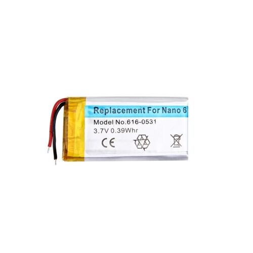 Batterie Li-ion rechargeable pour iPod nano 6th 3.7V 0.39Whr