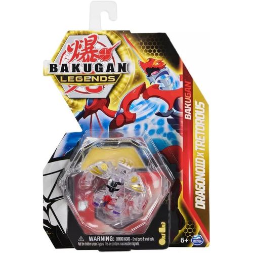 Bakugan Legends 2023 Diamond Dragonoid X Tretorous 2-Inch Core Collectible Figure And Trading Cards