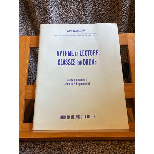 Dia Succari Rythme Et Lecture Classés Par Ordre Volume 2 Éditions Billaudot