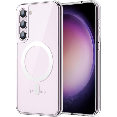 Coque Silicone Transparente Compatible Magsafe Pour Samsung Galaxy S23 Plus Little Boutik®