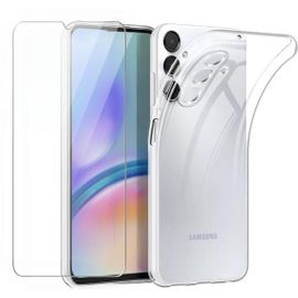Coque Silicone Transparente + Verre Trempe Pour Samsung Galaxy A05s 4g Little Boutik©