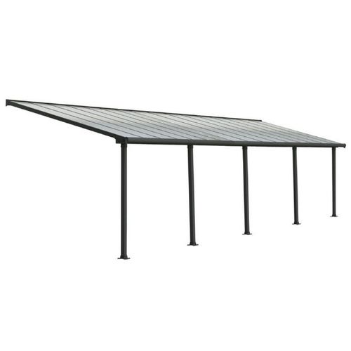 Palram - Pergola 28.9m² Gris Anthracite 704360