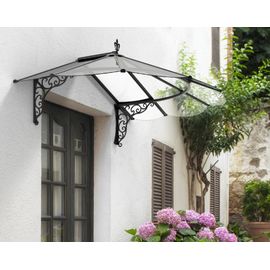 Palram - Marquise Transparente 125x174,5cm Noir 704742