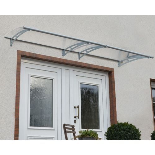 Palram - Marquise Transparente 91,5x302cm Argent 703408