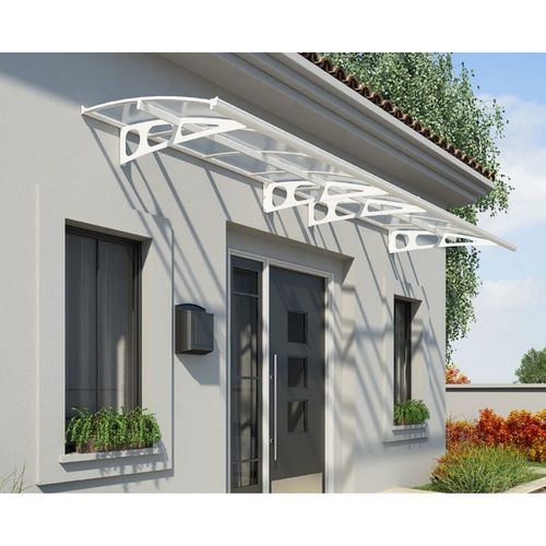 Palram - Marquise Transparente 139x447cm Blanc 703841