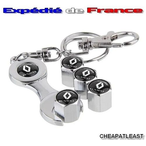 4 Bouchons De Valves Tuning Renault + Porte-Clés - Expédiés De France -