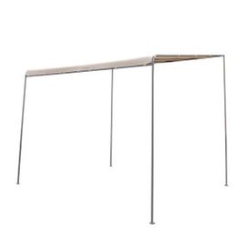 Pergola Adossée 3x2,5m Toile Beige Sable Azohia Hyba