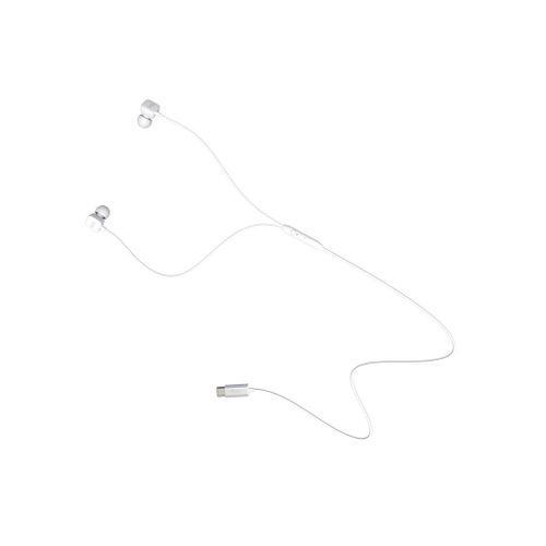 JAYM - Écouteurs avec micro - intra-auriculaire - filaire - USB-C - blanc