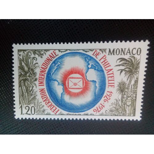 Timbre Monaco Y T 1054 50 Ans De La Fédération Philatélique Internationale (Fip) 1976 ( 080208 )