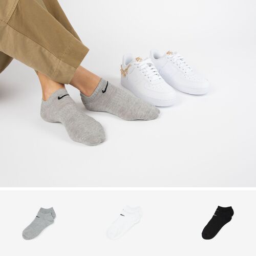 Chaussettes X3 Invisible Gris Nike - Gris - 39/42