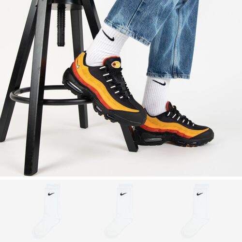 Chaussettes X3 Crew Blanc - Enfant - Nike - Blanc - 35/38