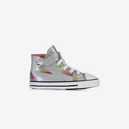 Chuck Taylor All Star Hi Glitter Cf Argent/Blanc - Bébé - - 21