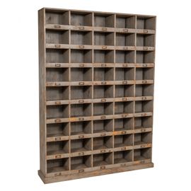 Bibliothèque Vitrine En Chêne Massif L154xpr33xh105 Cm