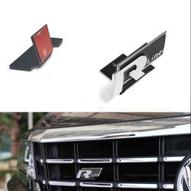 Emblème Logo Calandre Rline Noir Silver 75mm Autocollant Pour Vw Golf Polo