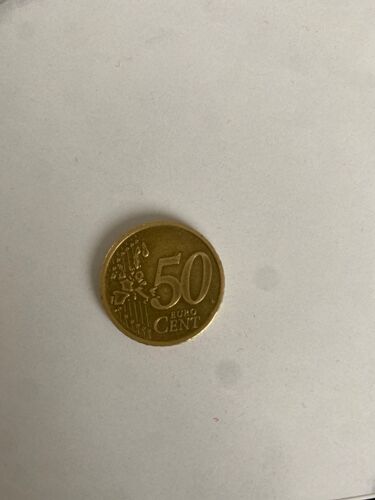Pièce De 50 Centimes Raté 2002 Italie