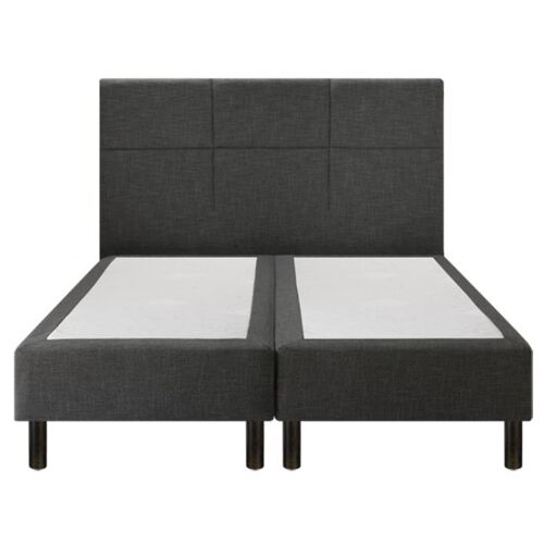 Sommier Epeda Enchanteur Boxspring 3 en 1 Gris Chiné 200x200 - Double Sommier