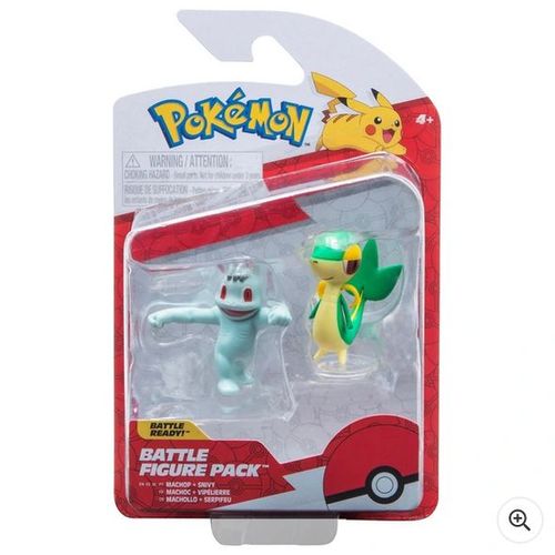 Pokémon Battle Figure 2 Pack ¿ Machop And Snivy
