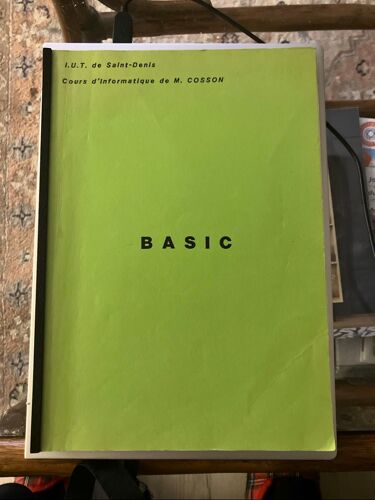 Basic, Cours D'Informatique