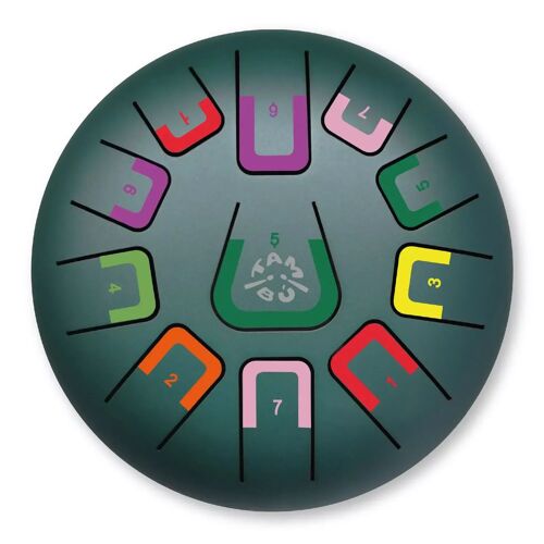 Tongue Drum 11 notes vert