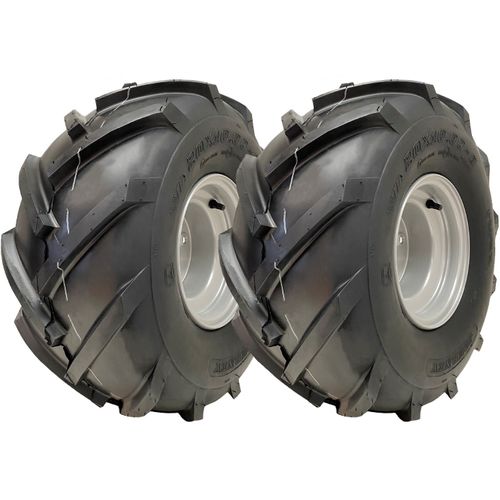 20x10.00-8 Open Centre P328 Wheels & Rim Cleated Rotovator 100mm PCD (Set of 2)