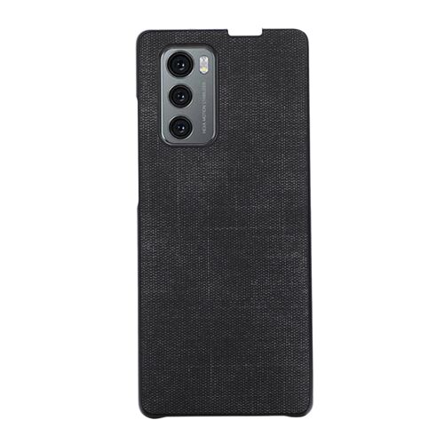 Coque de téléphone antichoc LG Wing 5G - Brugg Texture PU+TPU+PC, Noir Noir