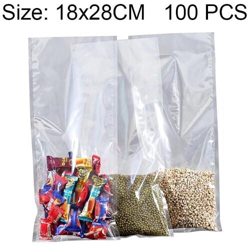 Sacs d'emballage sous vide pour aliments - 100 pcs Nylon transparent de conservation, 18x28cm