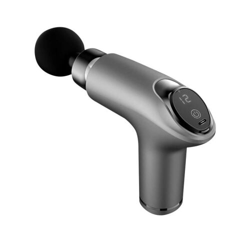 Mini Masseur Musculaire Vibrant - 12 Réglages De Vitesse, Gris -