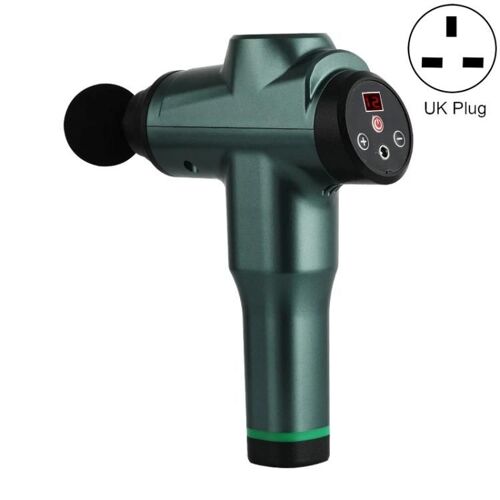 Fascia Gun Massager-12 Vitesses,Portable,Vert,Prise Royaume-Uni-Prise Royaume-Uni,6212 12 Vitesses Vert
