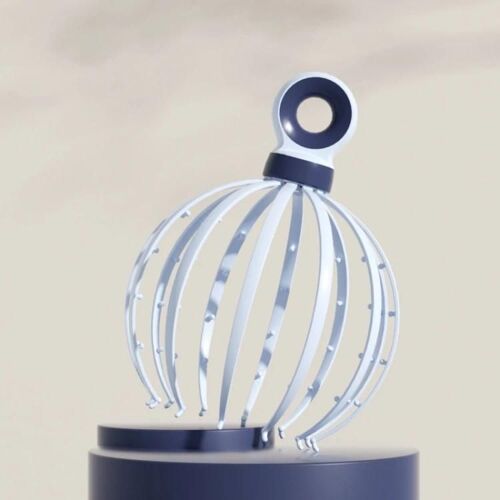 Masseur De Tête D18-3 Pcs Outil De Relaxation Du Méridien Du Cuir Chevelu,12 Griffes (Bleu)