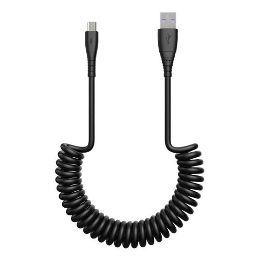 Micro USB Charging Cable - 3A Fast Data Transfer, Spring Design