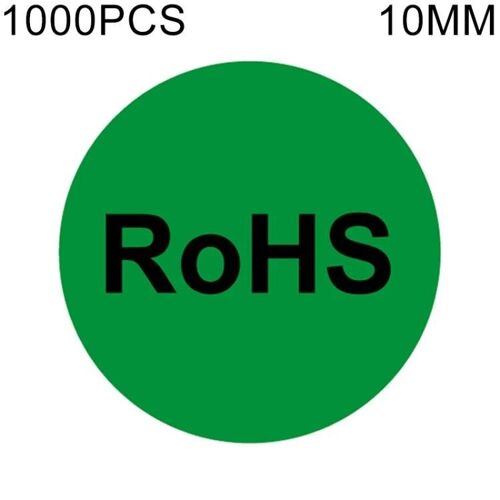 Autocollants Autocollants Rohs - 1000 Étiquettes Rondes 10mm |
