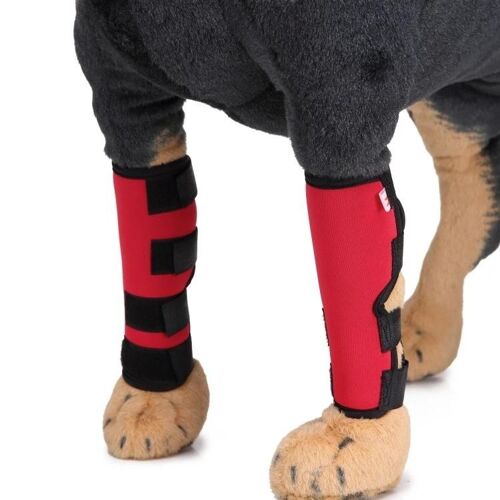 Genouillères Pour Animaux De Compagnie - Protège-Jambes De Protection Pour Chien En Cas De Blessure Chirurgicale, Taille S - Classic Red Hj02 Classic Red