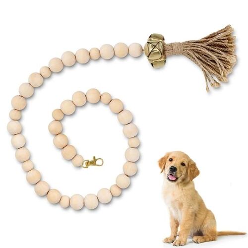 Dresseur De Sonnette Pour Chien-Corde Suspendue Avec Des Perles En Bois,Jouet Amusant Pour Chat