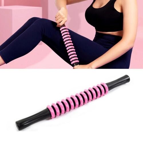 Fascia Stick-Rouleau De Relaxation Musculaire Tenu À La Main Pour Le Yoga Fitness (Rose)-Rose