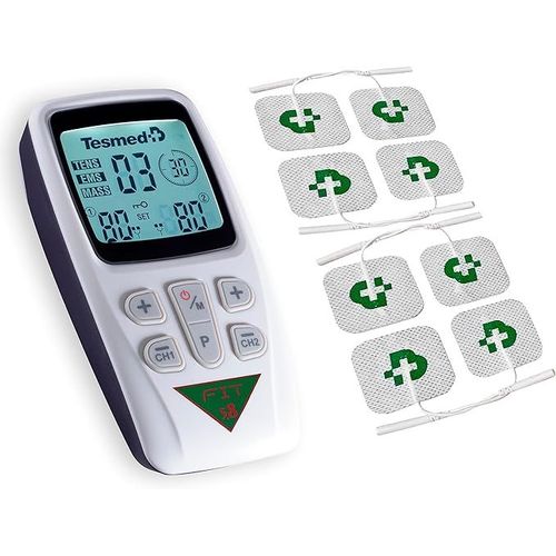 Tesmed Fit 5.8 Électrostimulateur Musculaire Pour Ems, Tens, Massage (3 En 1), 22 Programmes Dont 6 Personnalisables, Parfait Pour Soulager Les Douleurs Et Stimuler Les Abdominaux, Fesses, Pectoraux